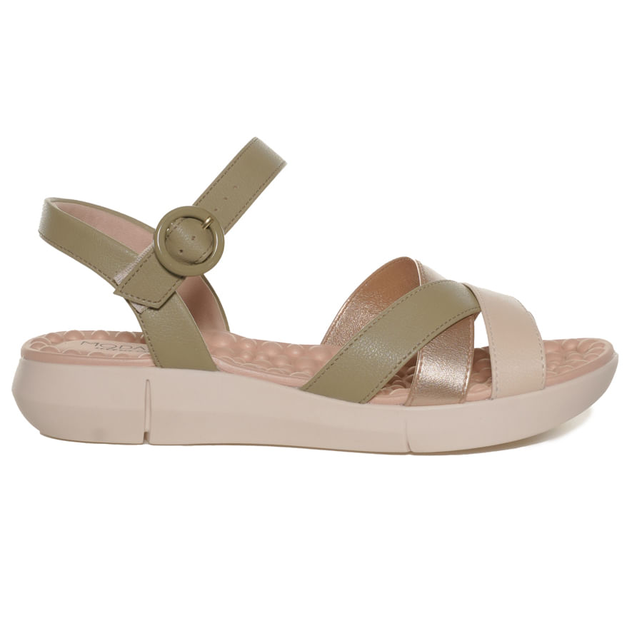 Sandália Feminina Conforto Modare Verde 24-7142124-101783 Paquetá