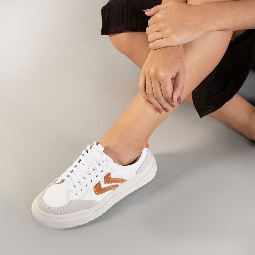 Tênis Branco Terra Democrata Block Feminino Paquetá