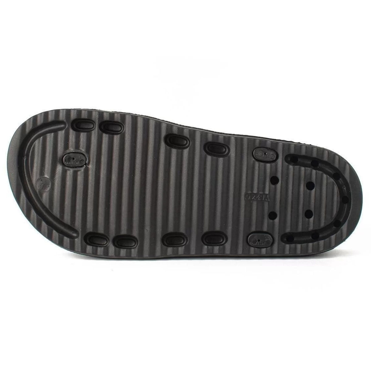 Sandália Dakota Flatform Strass Feminina Preta vista lateral mostrando o salto flatform