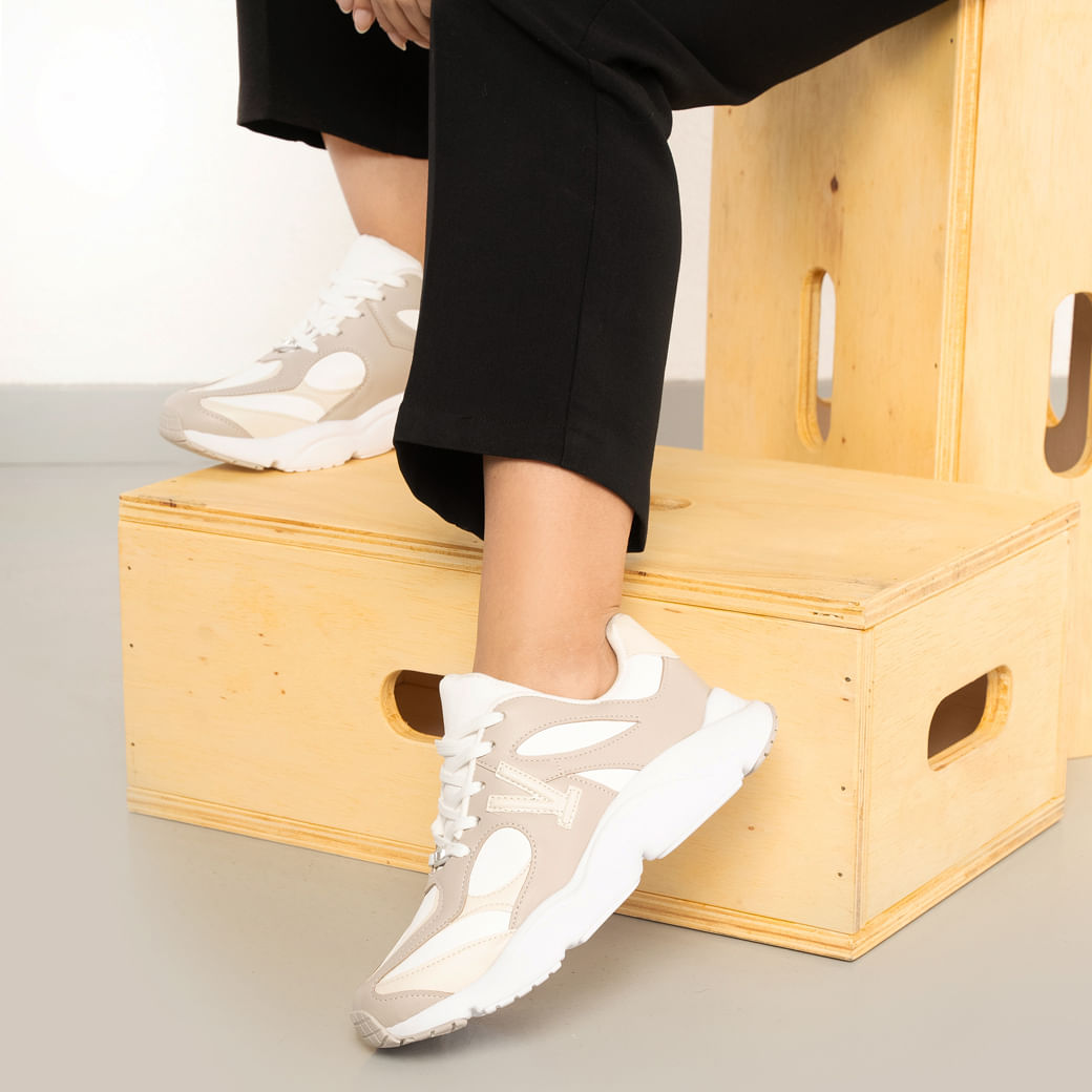 Tênis Casual Feminino Vizzano Branco 1440-110-7286-104979 Oscar