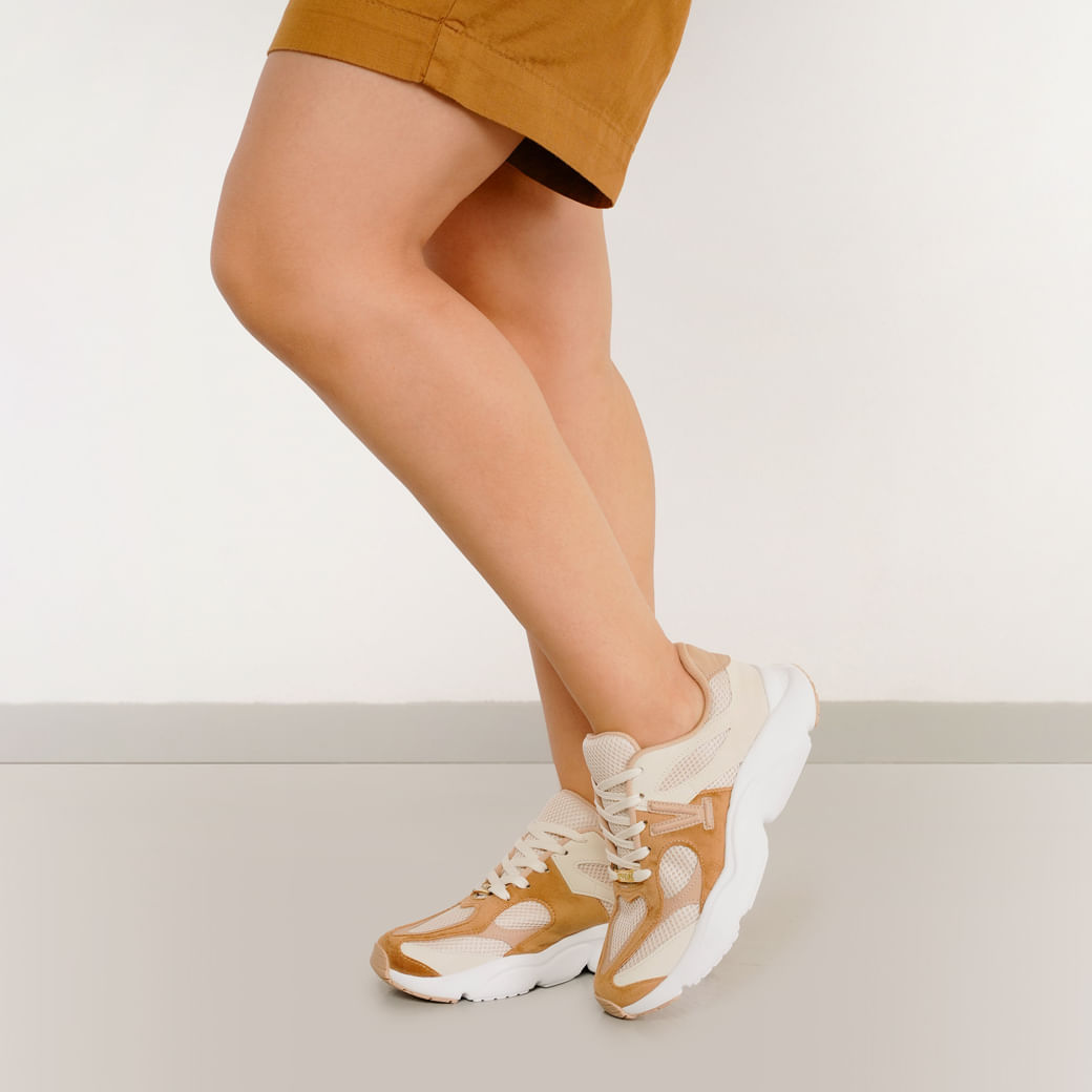 Tênis Casual Vizzano Feminino Off White Confortável Oscar