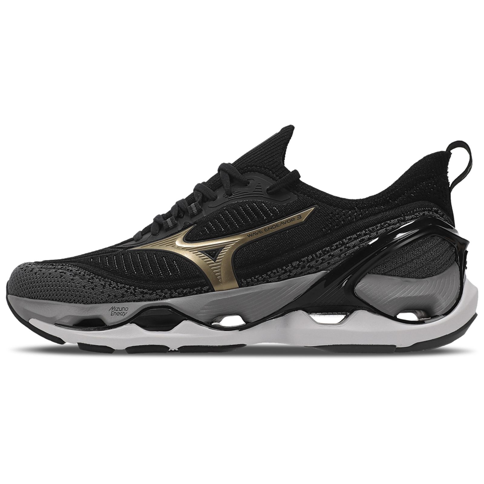 Tênis de Corrida Mizuno Wave Endeavor 3 Masculino Preto-1741034232747