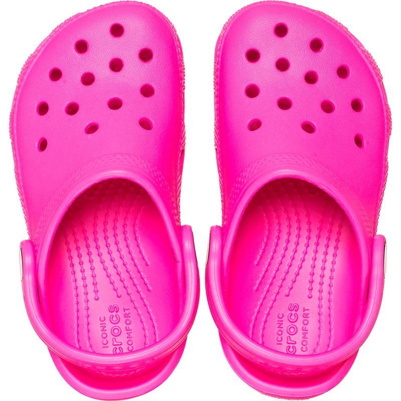 Babuche Crocs Crush Infantil Pink Confortável e Seguro Paquetá