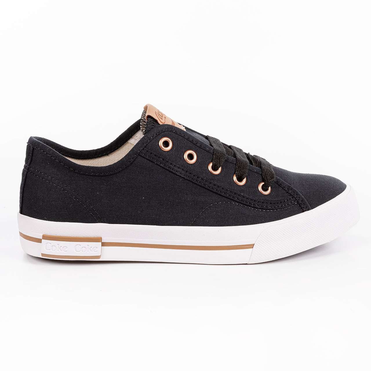 CALCADOS TENIS CASUAL FEMININO FEMININO PRETO/COBRE CHANDLER TOWN CC2453-PTO SINT-1741195507555