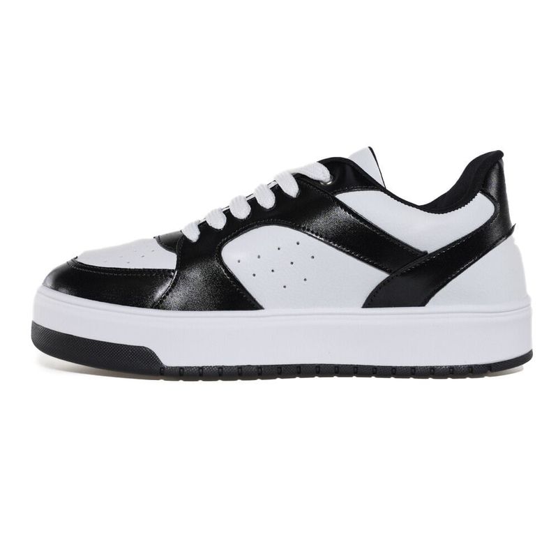 CALCADOS TENIS CASUAL FEMININO BRANCO/PRETO 029 70015-11 SINT-1741350562745