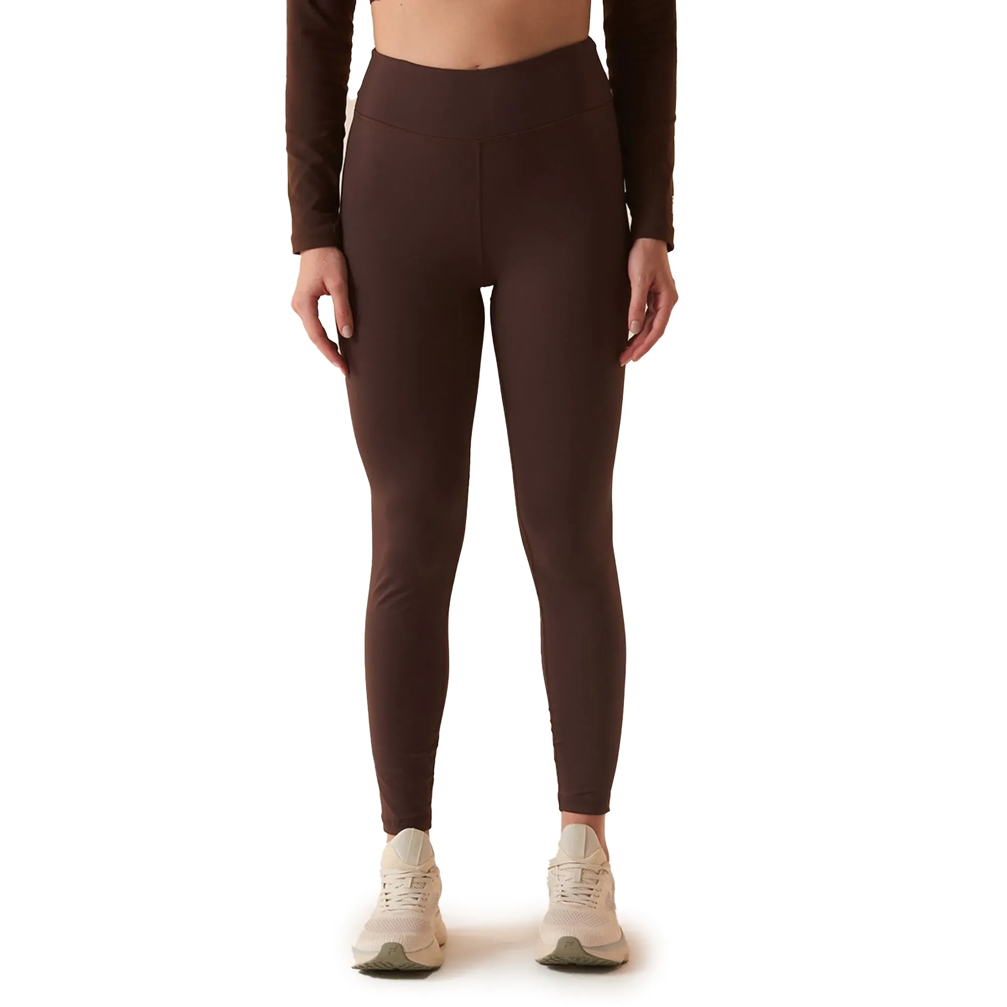 Calça Legging Fila Flat Life II Feminina Marrom Paqueta Esportes
