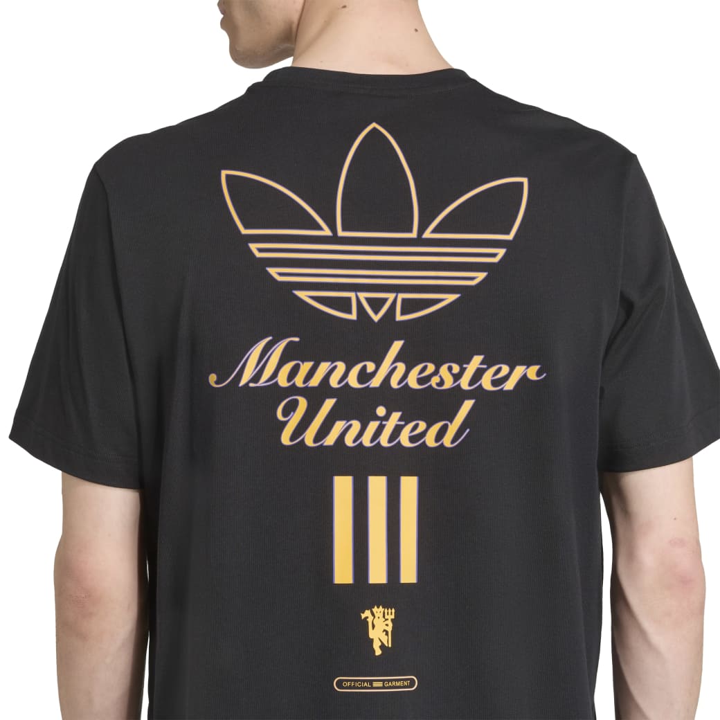 Camiseta Adidas Icon Manchester United Masculina Preta | Oscar