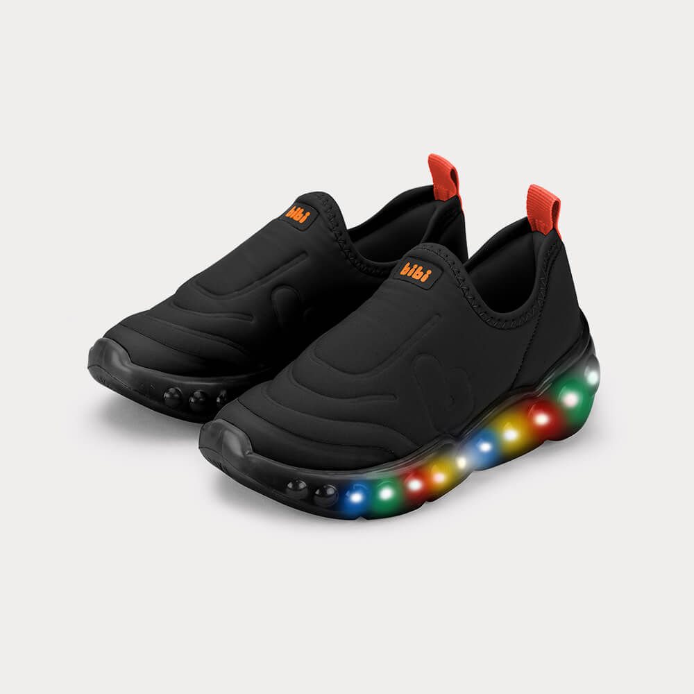 Tênis Infantil Luz Bibi Roller Celebration Preto Paquetá