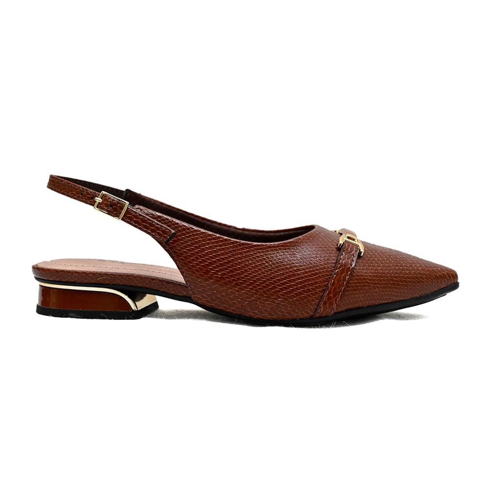 Sapato Chanel Piccadilly Feminino Marrom Confortável Paquetá