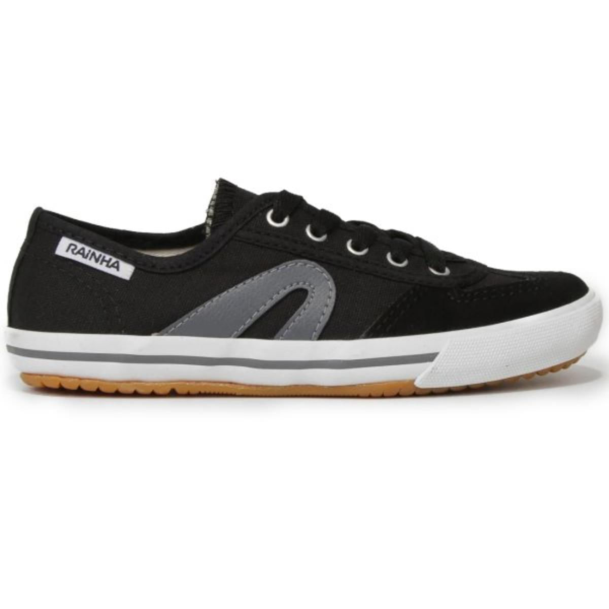 Tênis Rainha VL 2500 Infantil Preto Conforto e Durabilidade Oscar