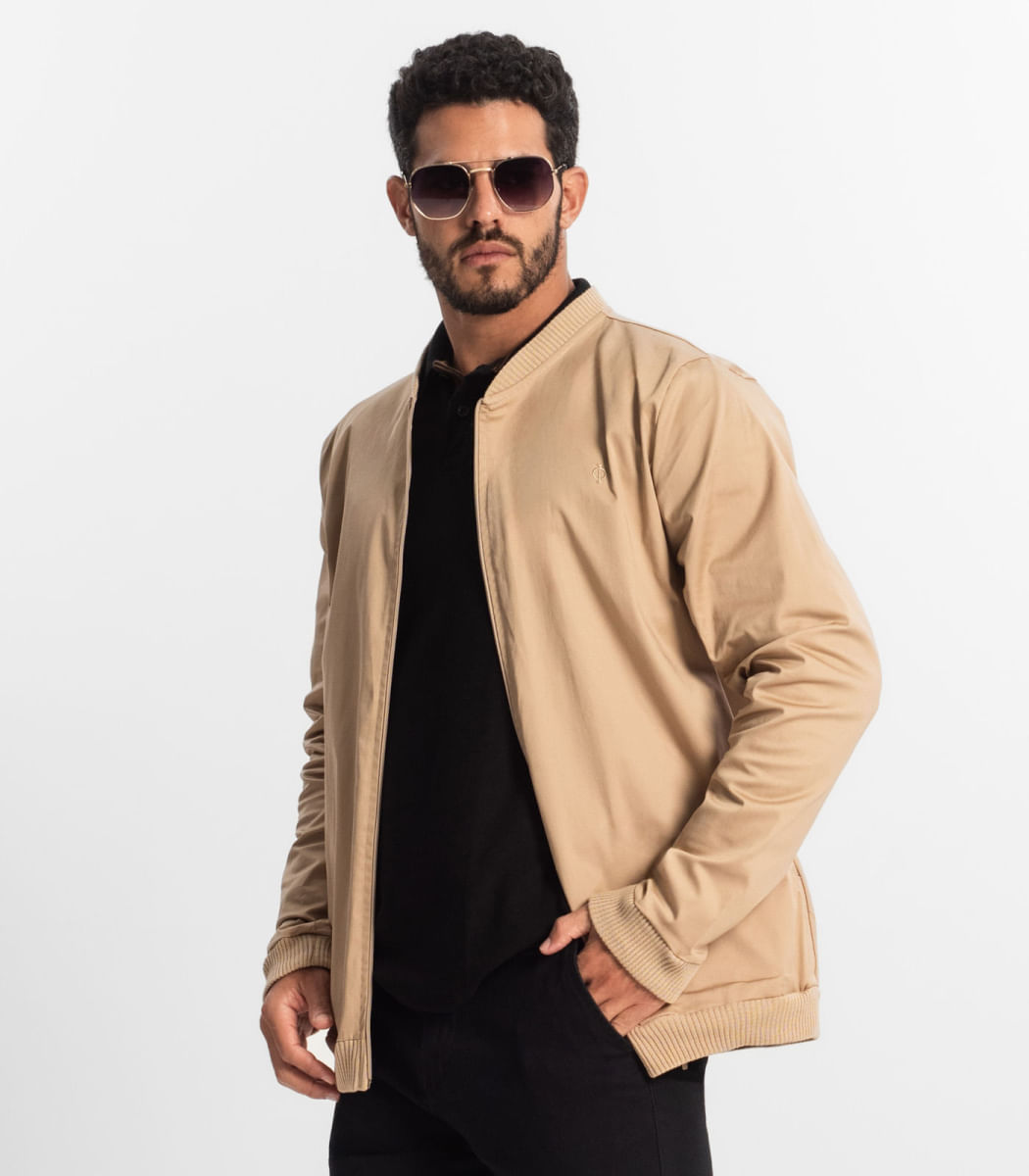 Jaqueta Masculina Em Sarja Diametro Marrom Paquetá