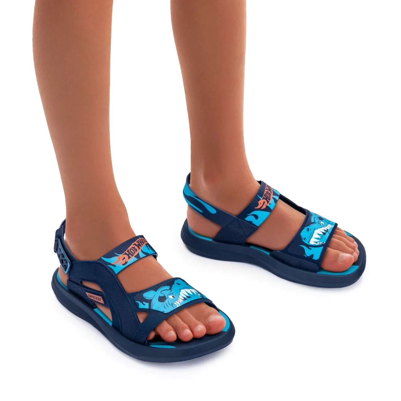 Grendene-Sandalia-23262-BR189-HOT-WHEELS-SHARK-AzulAzulLaranja-Plastico--3-