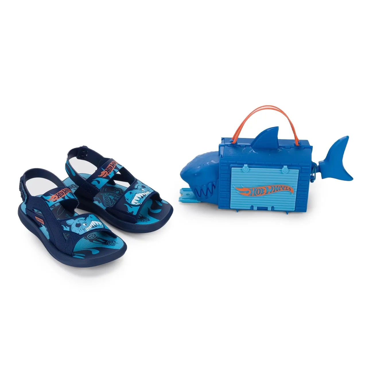 Grendene-Sandalia-23262-BR189-HOT-WHEELS-SHARK-AzulAzulLaranja-Plastico--2-