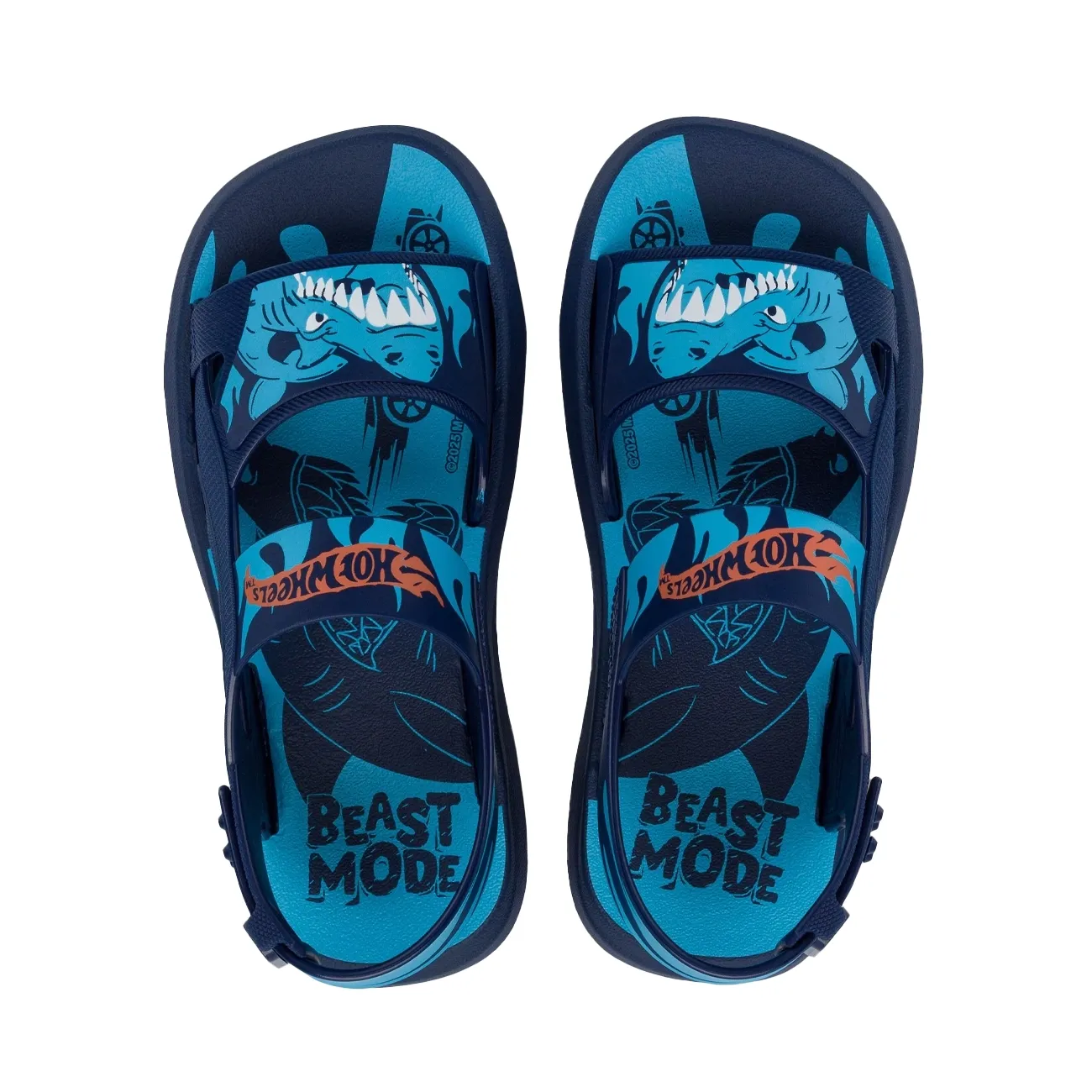 Grendene-Sandalia-23262-BR189-HOT-WHEELS-SHARK-AzulAzulLaranja-Plastico--6-