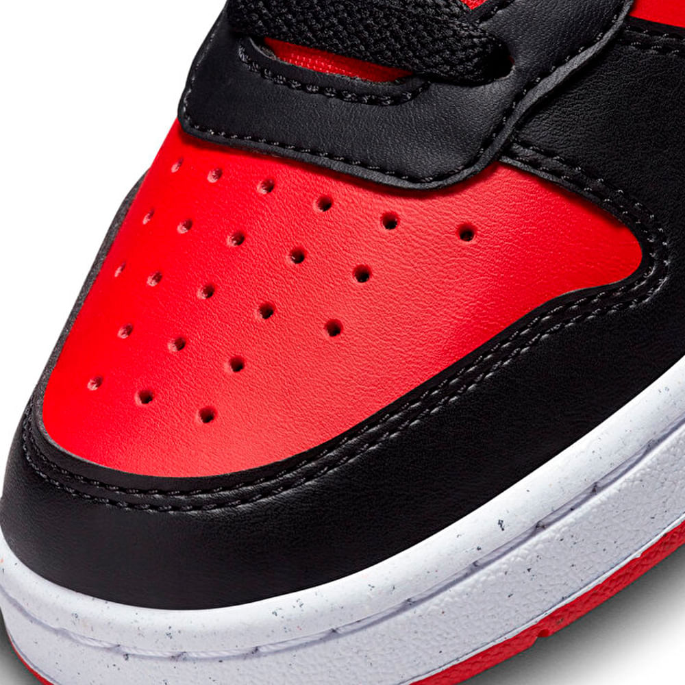 Tênis Casual Nike Court Borough Low Vermelho Infantil Paquetá