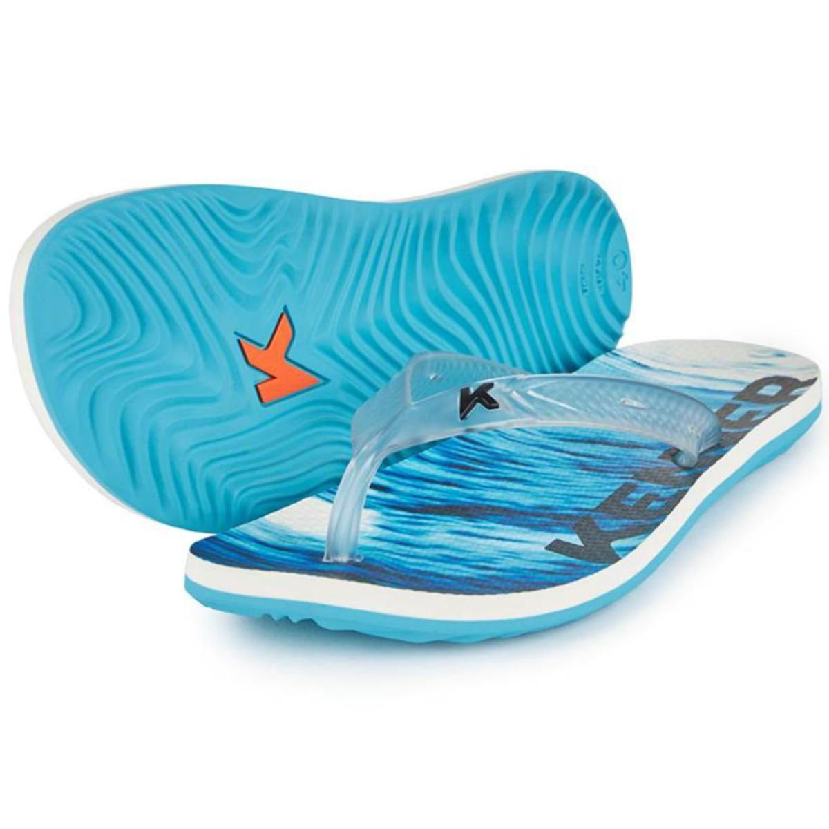 Chinelo Kenner Summer Surf Masculino Azul e Branco Oscar