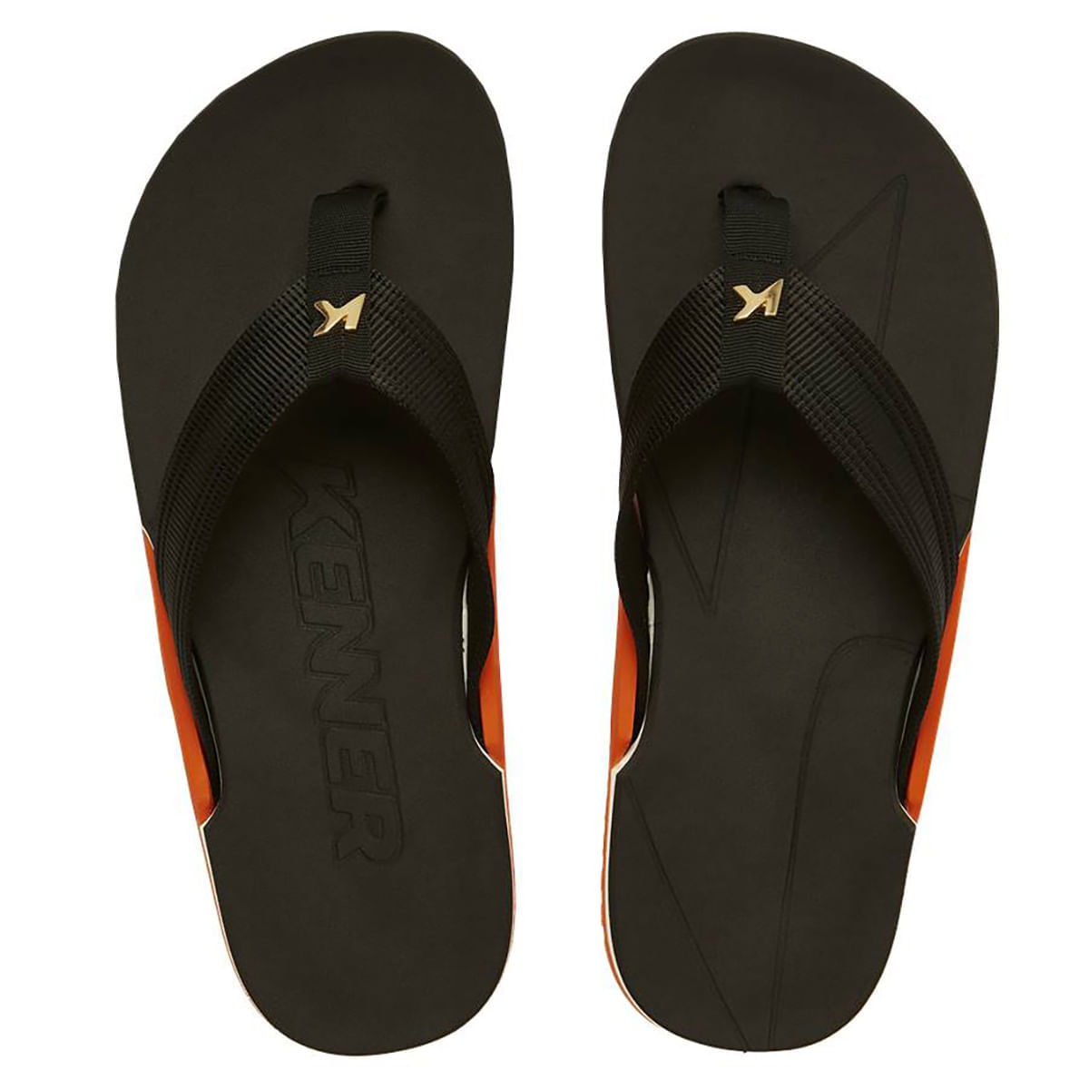 Chinelo de Dedo Multicores Kenner Masculino Preto Oscar