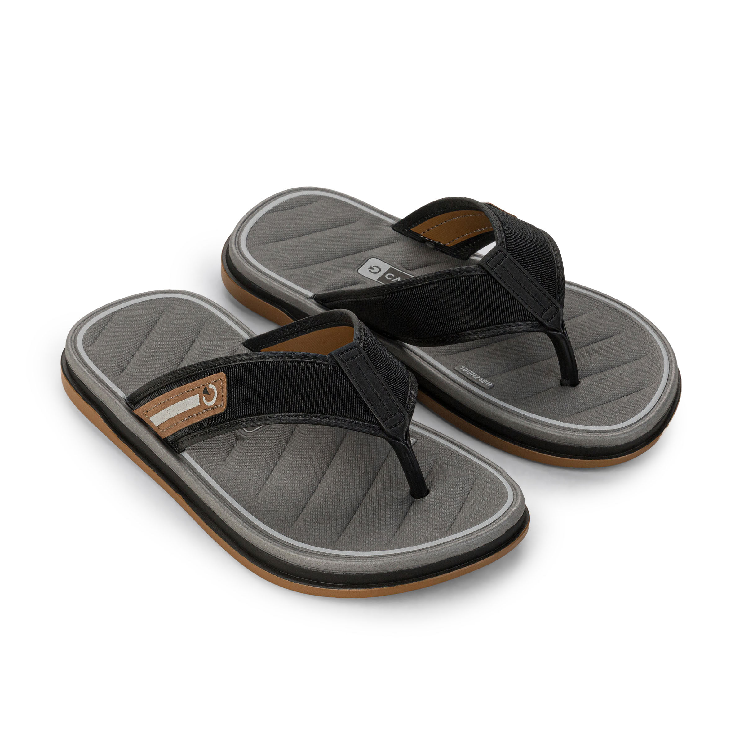 Par de chinelos Cartago Malaga infantil com palmilha acolchoada e solado de borracha