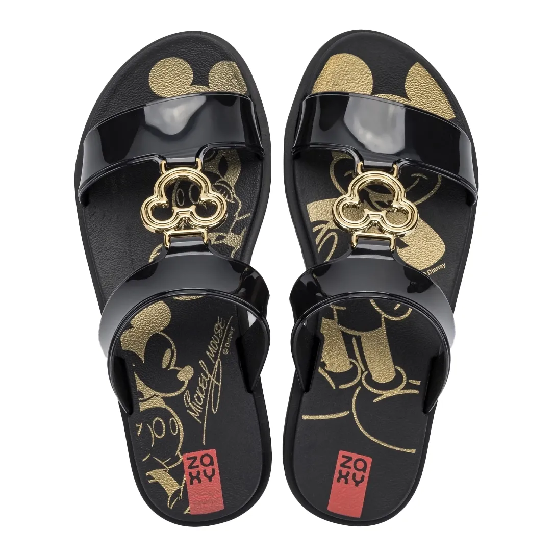 Tabela de numeração do chinelo slide feminino Zaxy preto Mickey Disney
