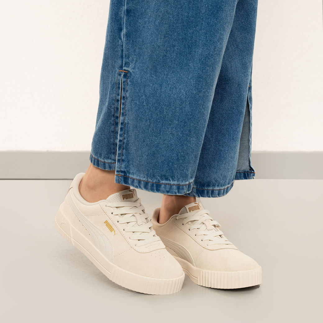 Tênis Puma Carina BDP Feminino Bege Conforto e Estilo Paquetá - Main Image