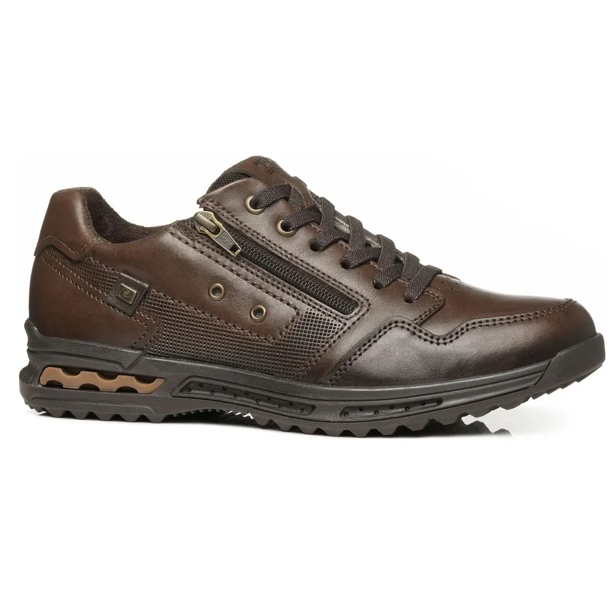Tênis Casual Pegada Masculino Marrom