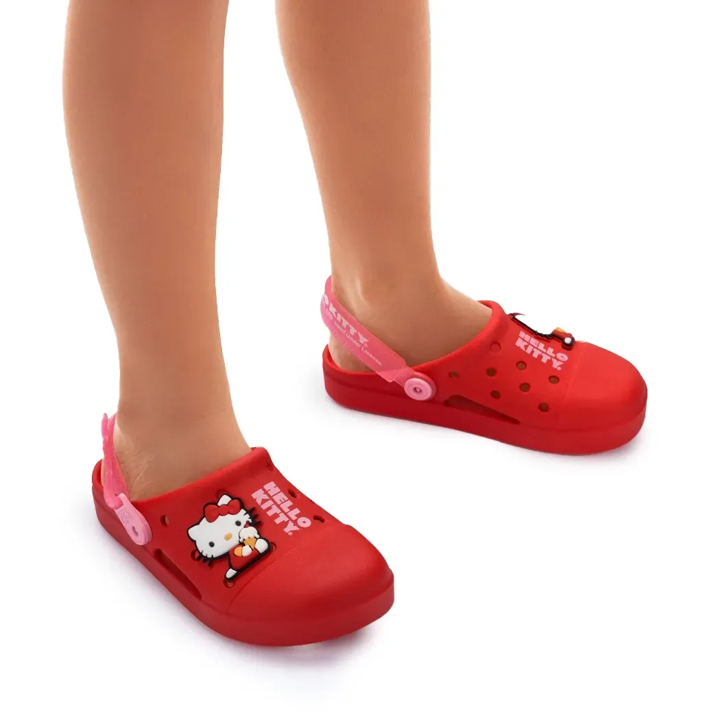 Sapatilha Grendene Kids Hello Kitty Vermelha Infantil Oscar