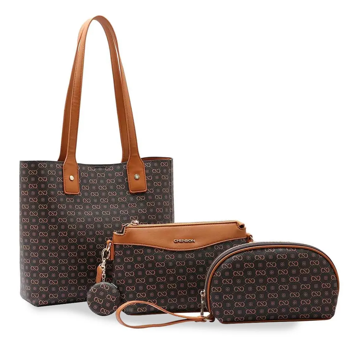 Bolsa Tote Chenson Original Elegance Luxo Feminina Marrom | Oscar