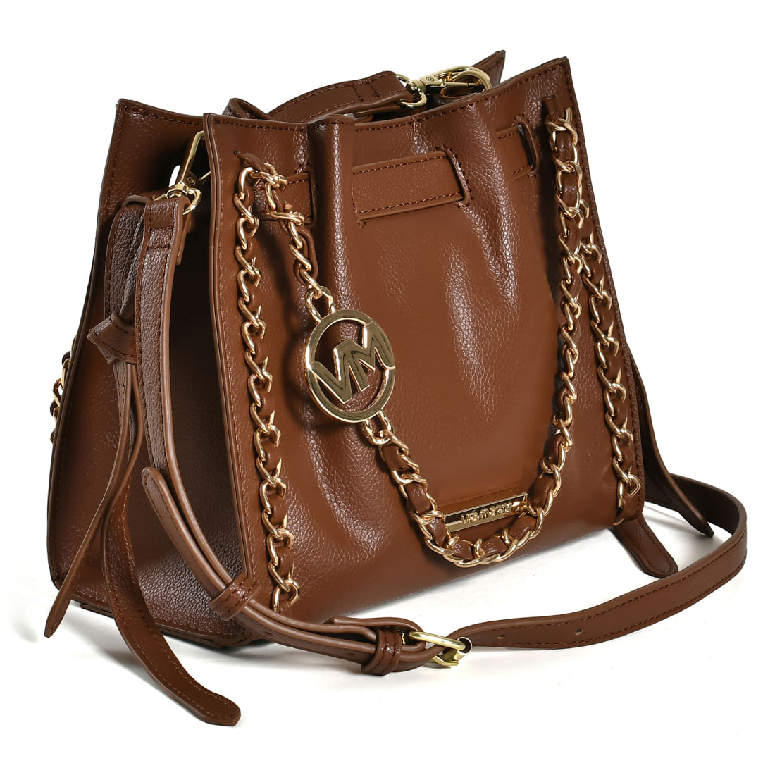 VIA MARTE BOLSA TIRA COLO MINI FLOATER FEMININO MARROM B2-710-01 MATERIAL SINTETICO-1759428807788