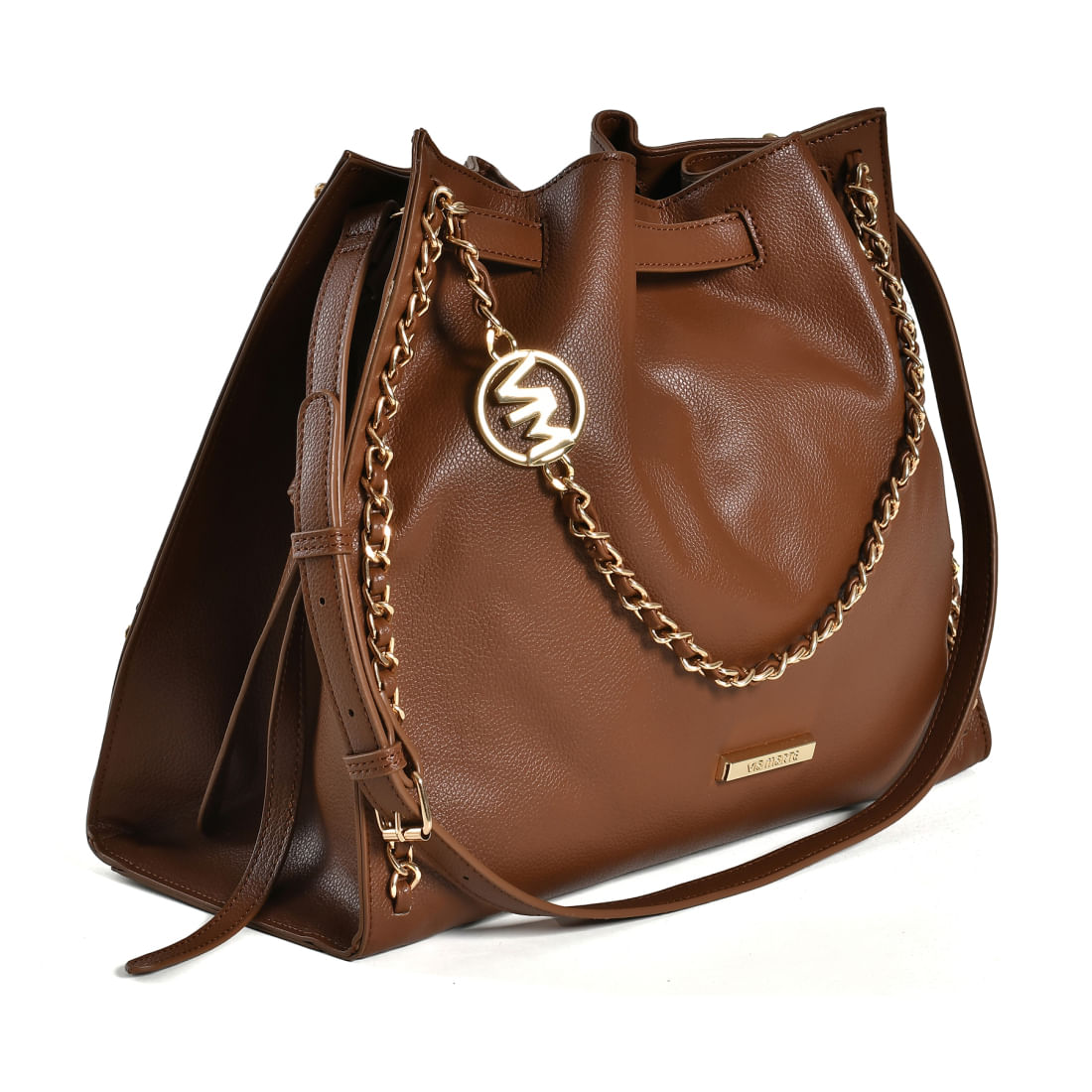 VIA MARTE BOLSA OMBRO FEMININO MARROM B2-711-01 MATERIAL SINTETICO-1759428995700