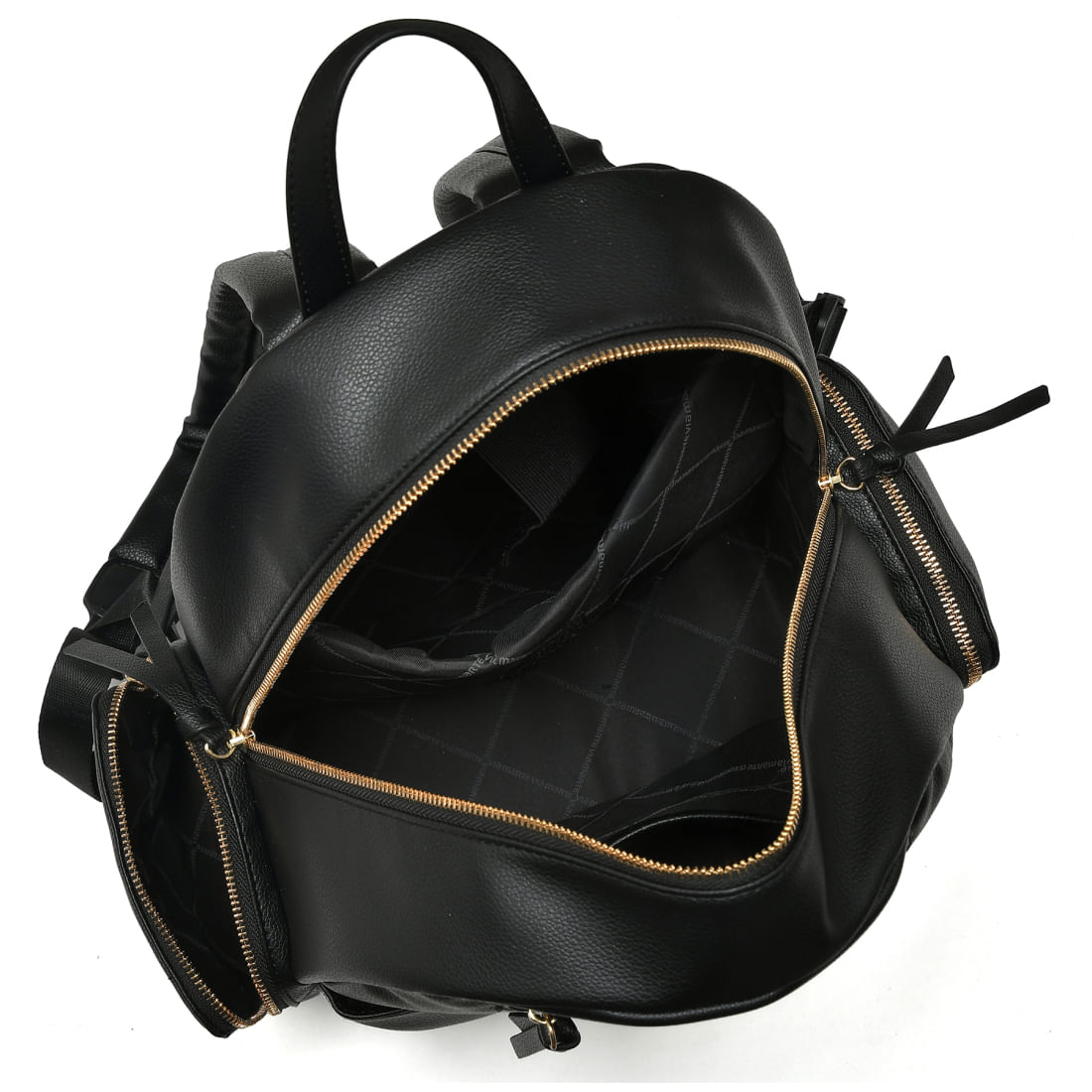 VIA MARTE MOCHILA CASUAL FEMININO PRETO B2-715-01 MATERIAL SINTETICO-1759429298163