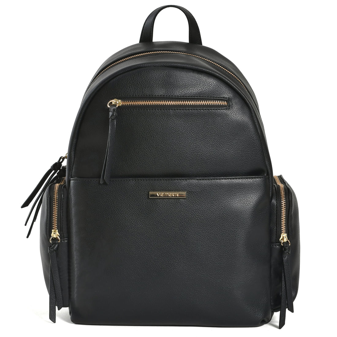 VIA MARTE MOCHILA CASUAL FEMININO PRETO B2-715-01 MATERIAL SINTETICO-1759429305708
