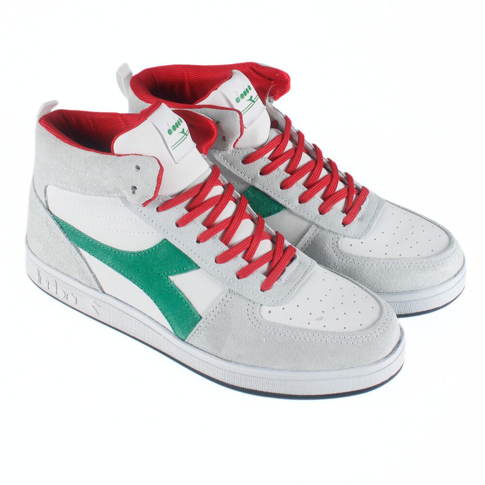 Tenis-Diadora-Hi-Playmaker-Branco-e-Verde-Unissex
