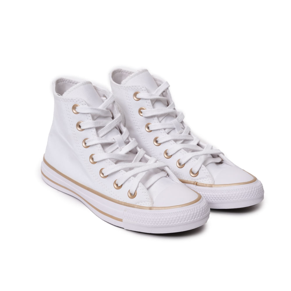 Tênis All Star Chuck Taylor Modern Tailored Feminino Branco detalhes em lona