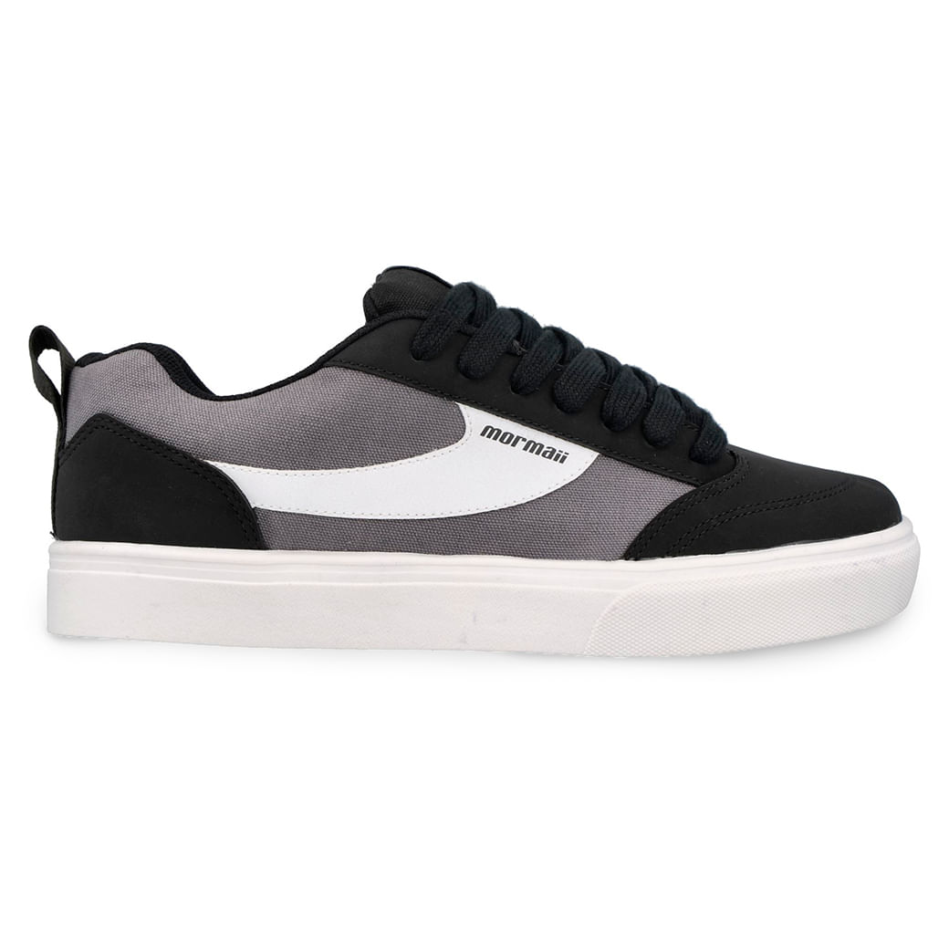 Tênis casual masculino Mormaii Urban Killian preto em outro ângulo lateral direita