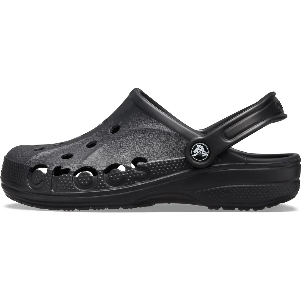 Babuche Crocs Casual Preto Unissex vista lateral esquerda mostrando design anatômico