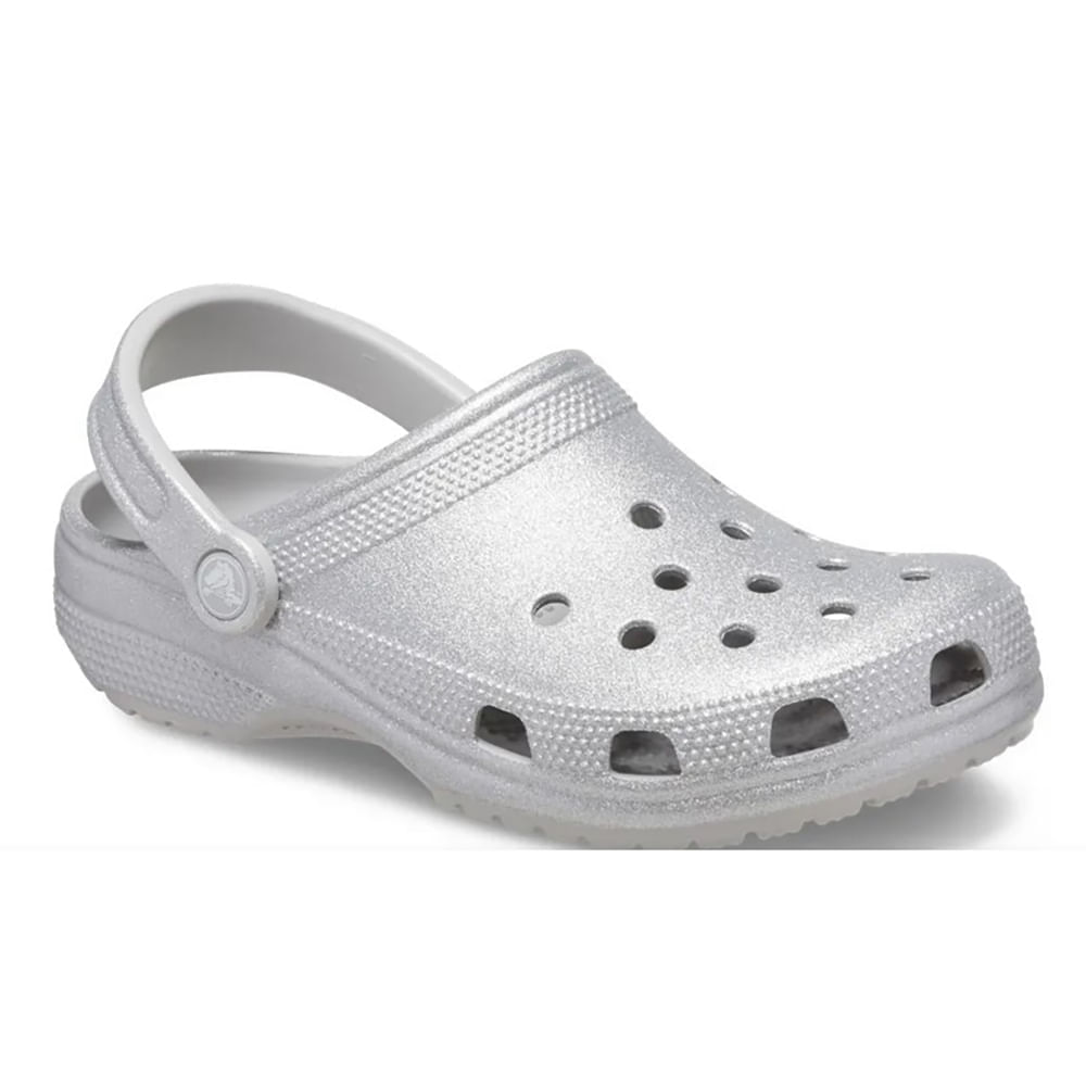 Babuche-Crocs-Classic-Clog-Feminina-Prata