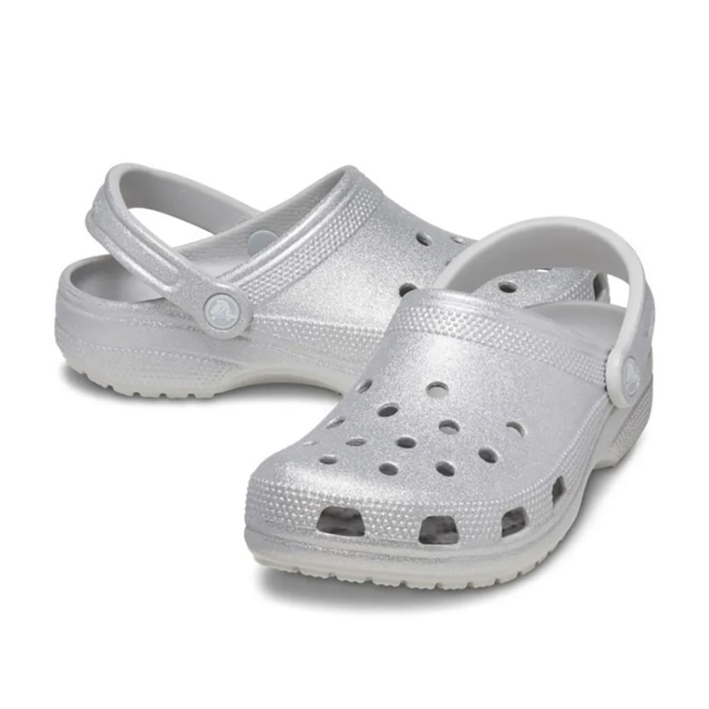 Babuche-Crocs-Classic-Clog-Feminina-Prata