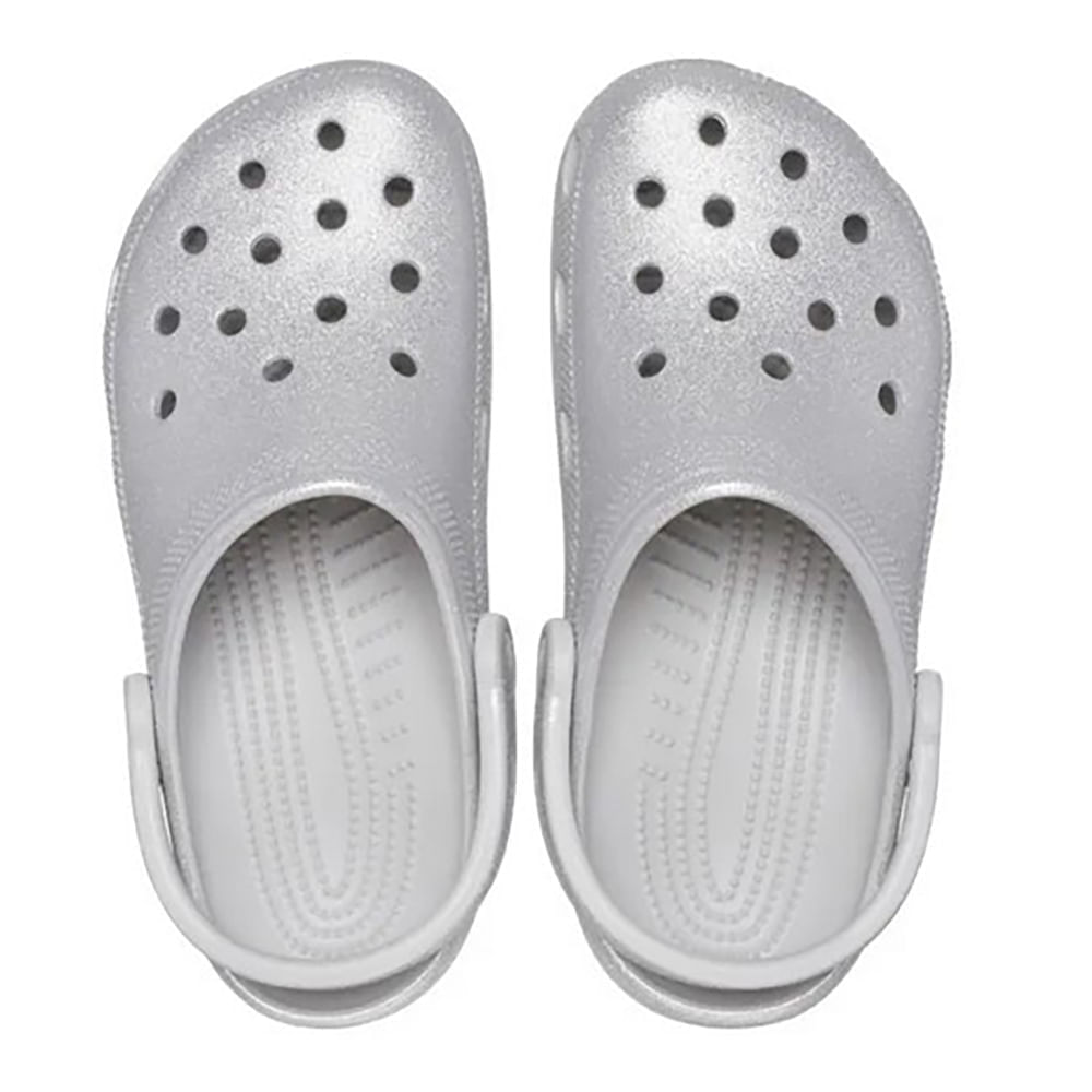 Babuche-Crocs-Classic-Clog-Feminina-Prata