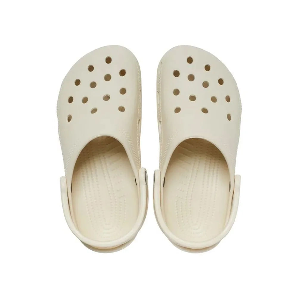 Babuche-Crocs-Classic-Clog-Unissex-Creme