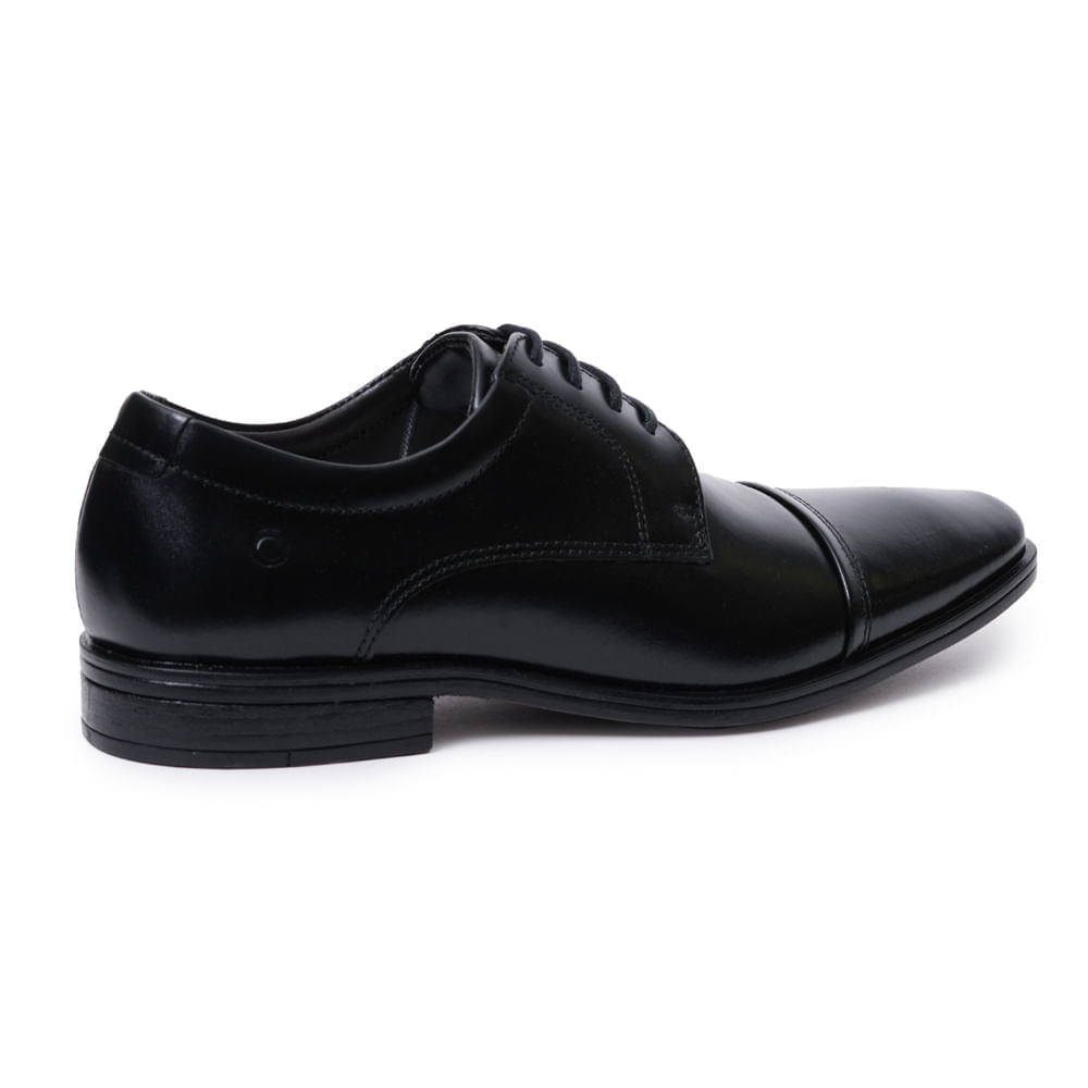 Sapato Masculino Social Couro Democrata Preto Oscar