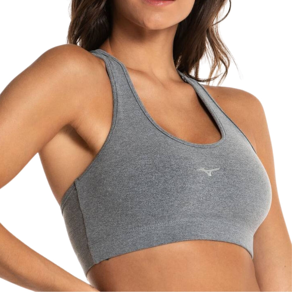 Top Mizuno Essence Feminino Cinza