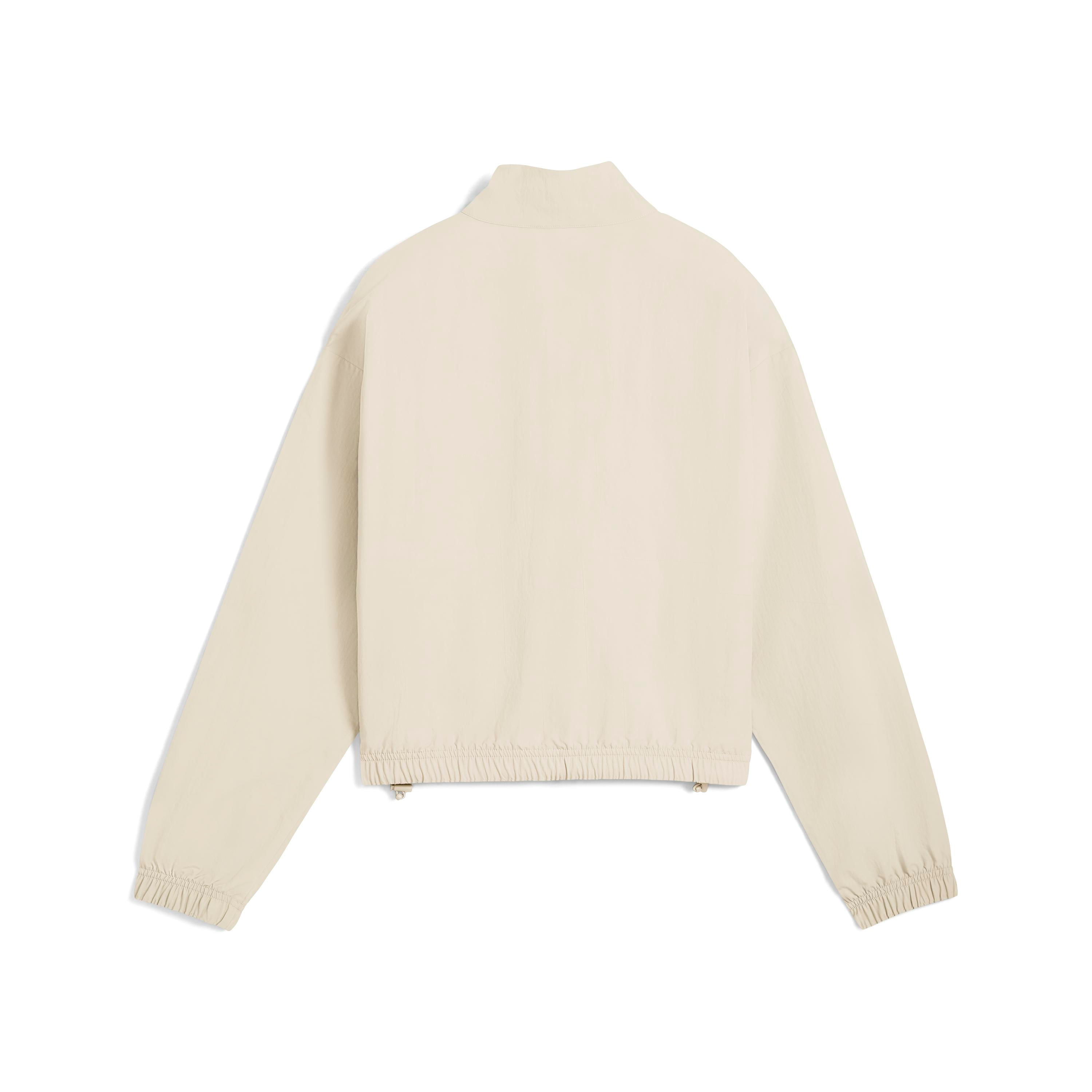 Casaco Puma Relaxed Woven Zip Feminino Creme | Oscar