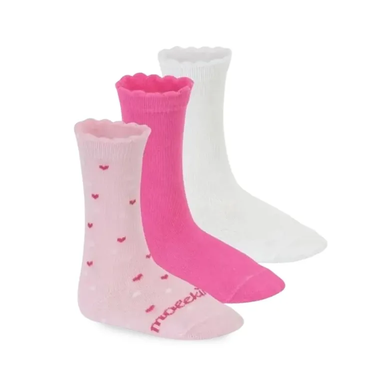 Molekinha-Meia-2799224410-86679-TAM-23-ao-27-Rosa-Multi-RosaPinkBranco-Algodao