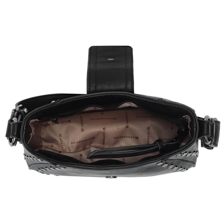 Bolsa Transversal Feminina WJ Preta – Sintética e Moderna | Oscar