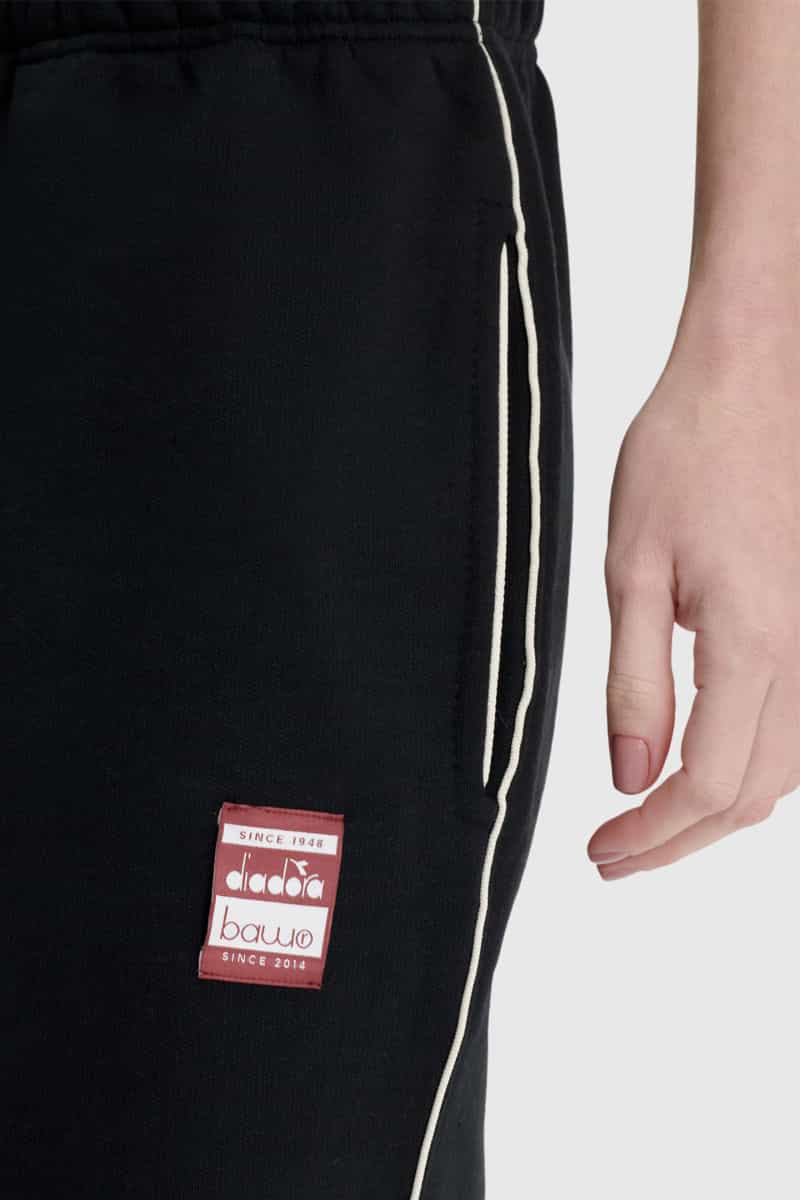 TEXTIL CALCA ESPORTE UNISSEX PRETO 0089989-040 TRACK BAW X DIADORA POLIESTER-1761142749059