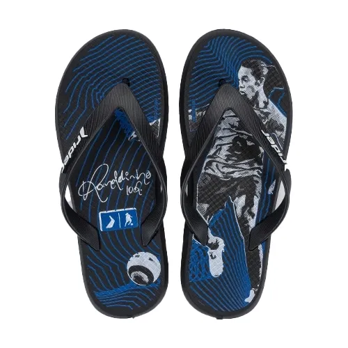 Chinelo Rider infantil com estampa esportiva e solado antiderrapante