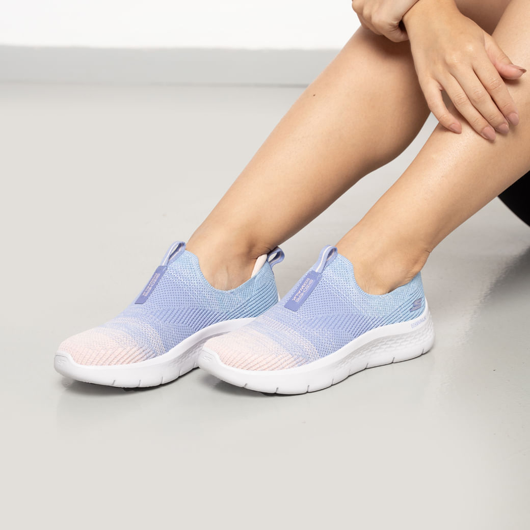 Tênis Skechers Go Walk Flex Lilás Feminino Paquetá Esportes
