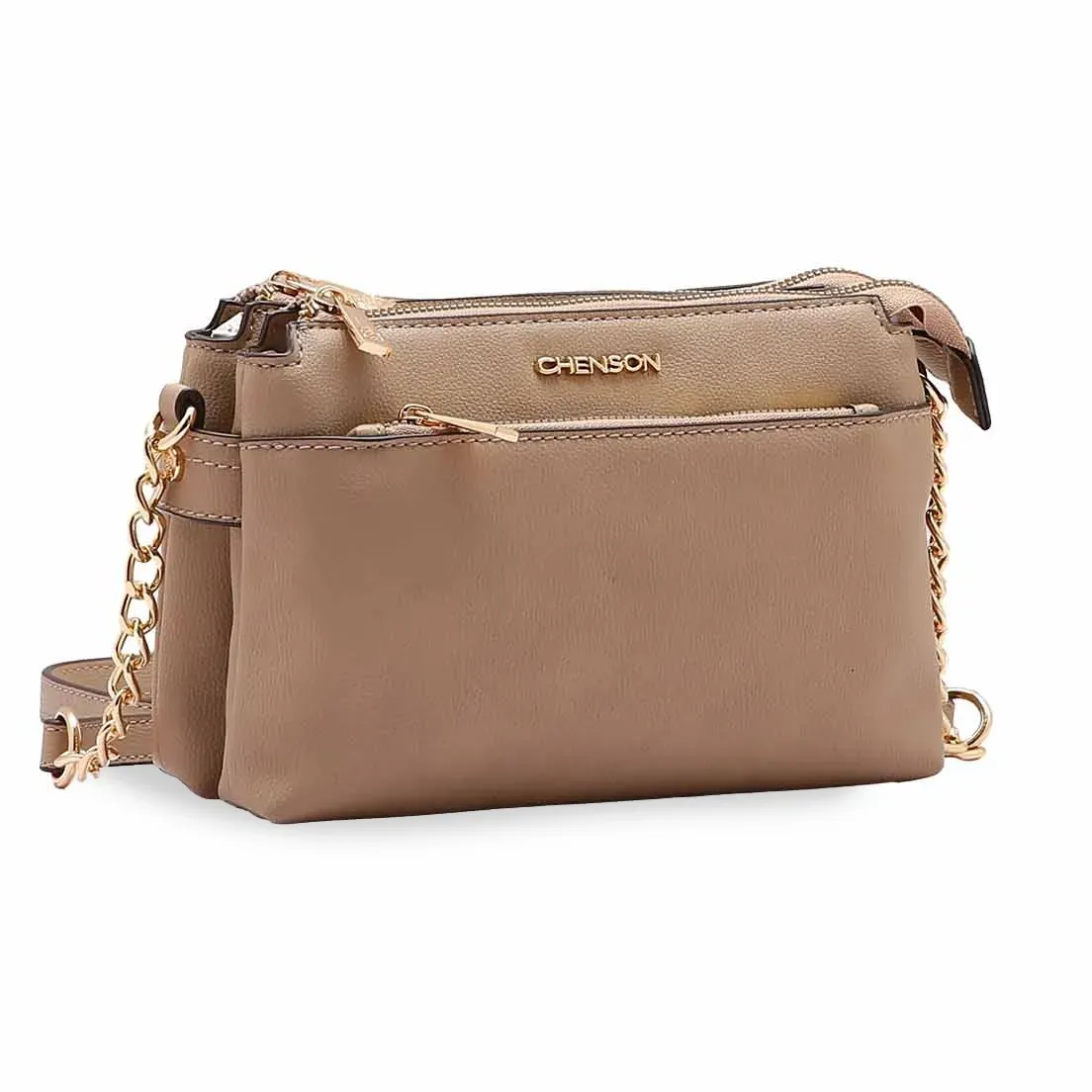 Bolsa Transversal Chenson Original Versátil Feminina Marrom | Paquetá
