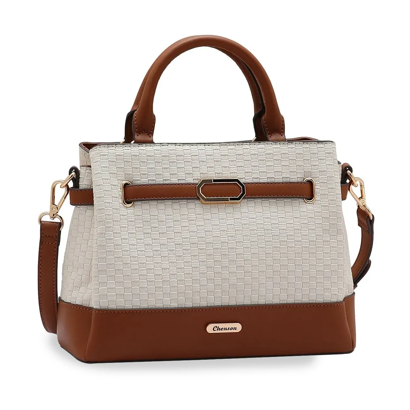 Bolsa Totem Chenson Duo Colors Feminina Bege