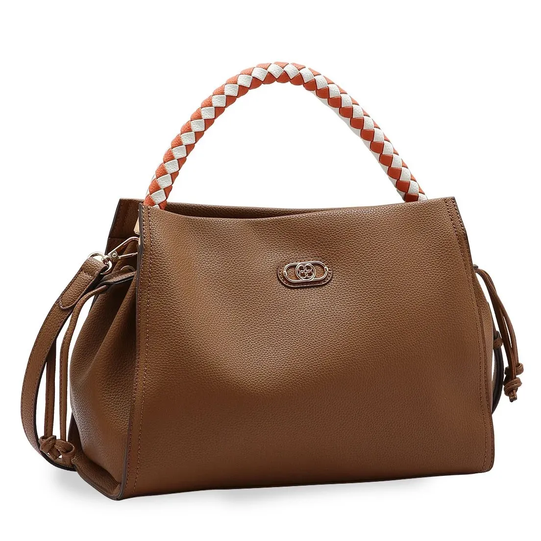 Bolsa Ombro Chenson Alças Trançadas Feminina Marrom